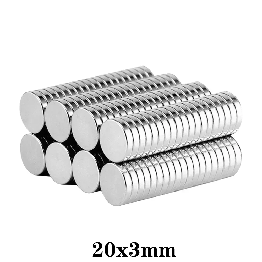 20x3 Sheet Neodymium Magnet 20mmx3mm Round Powerful NdFeB Magnets 20x3mm Rare Earth Magnet Disc magnet strong 20*3 20*3mm