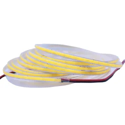 5V 12V 24V COB LED Strip Light 320 384 480 528LEDs/m 3mm 5mm 8mm 10mm Warm Nature White Linear tape For Bedroom Kitchen Lighting