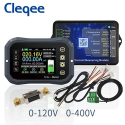 Cleqee KG140F Battery Tester 100V 400A Coulometer Meter Battery Capacity  Indicator LCD Power Display Phones Control KL140F