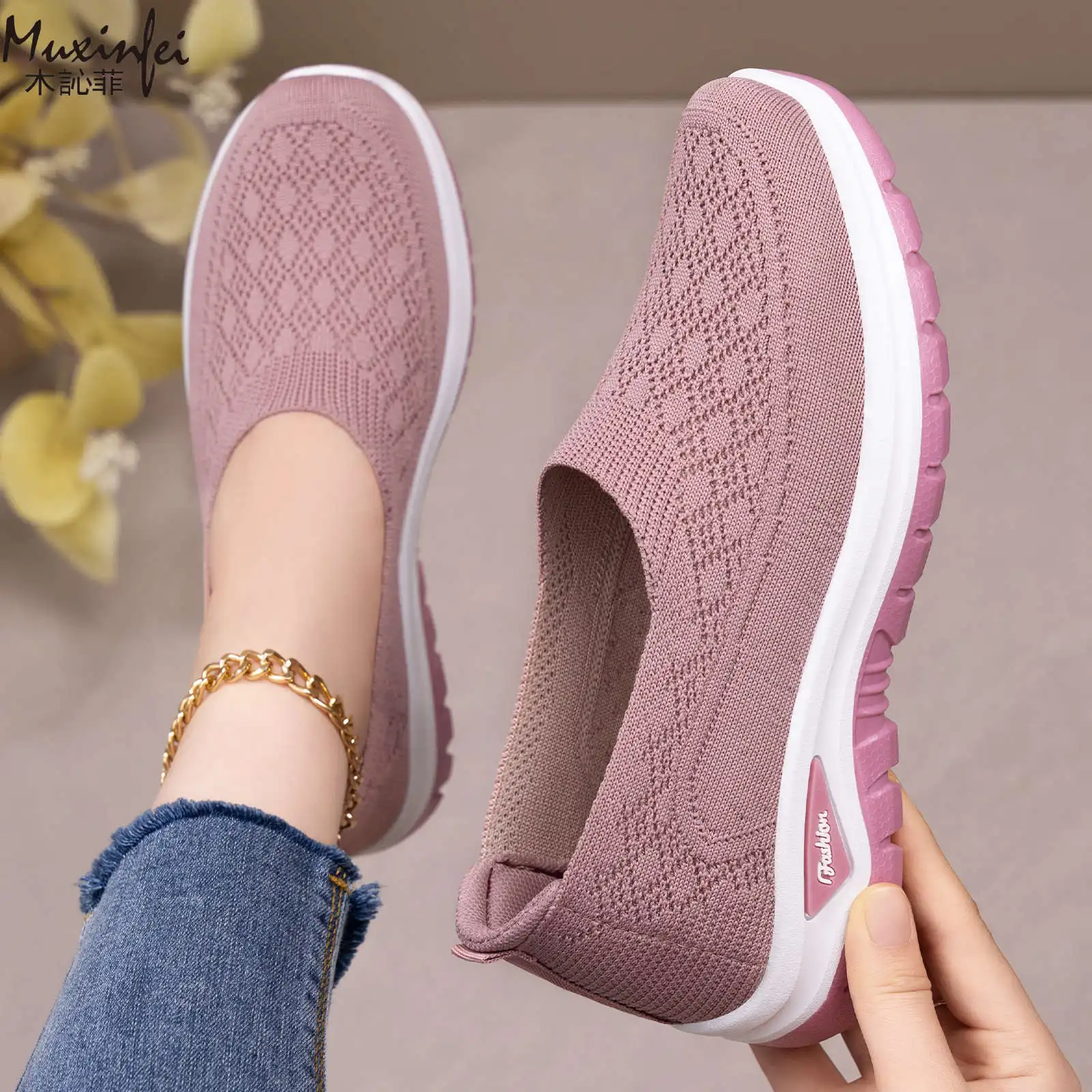 

Women's shoes versatile for spring summer 2026 new breathable flat casual shoes for work sports and brisk walking women's shoes