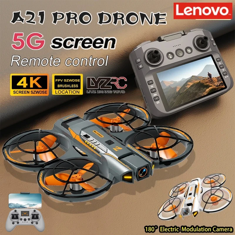 

Lenovo FPV 8K HD A21 Pro Drone 4K Professional Dual Camera WiFi 5G Infrared obstacle avoidance Brushless Motor Quadcopter Toy
