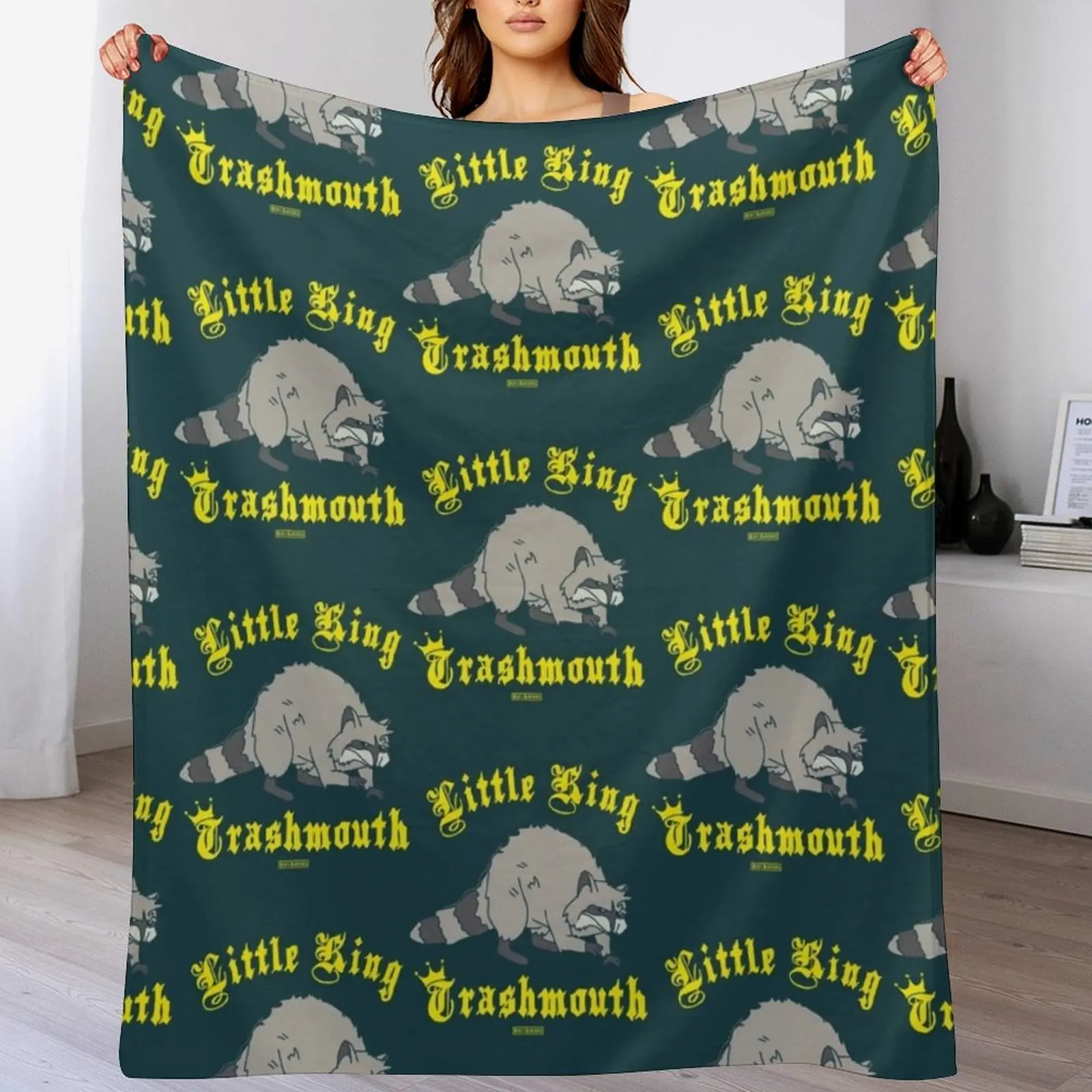 

B0b_s.Burgers Little King Trashmouth Premium Throw Blanket heavy to sleep Decorative Throw Retros Summer Beddings Blankets