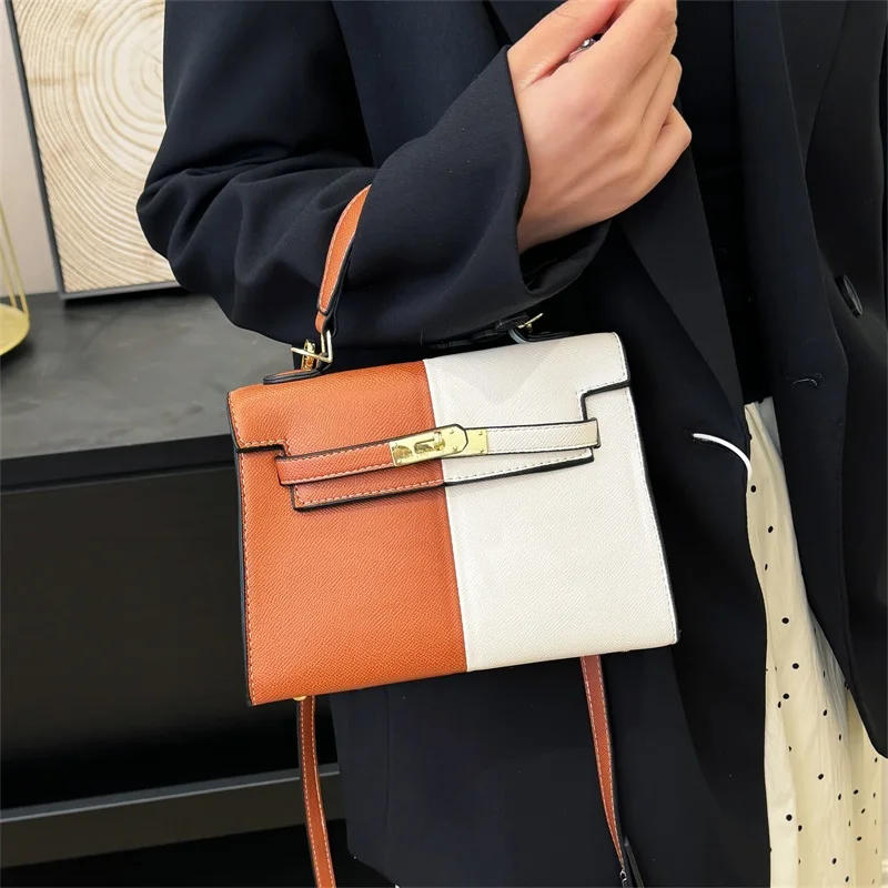 

Женская модная роскошная кожаная сумка через плечо Элегантная сумка через плечо Классическая дизайнерская сумка для современных дам