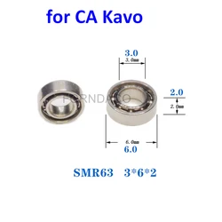 10/5 sztuk rękojeści stomatologicznej łożysko 3x6x2mm SMR63 ze stali nierdzewnej 50000 obr/min kątnicy łożyska do CA Kavo