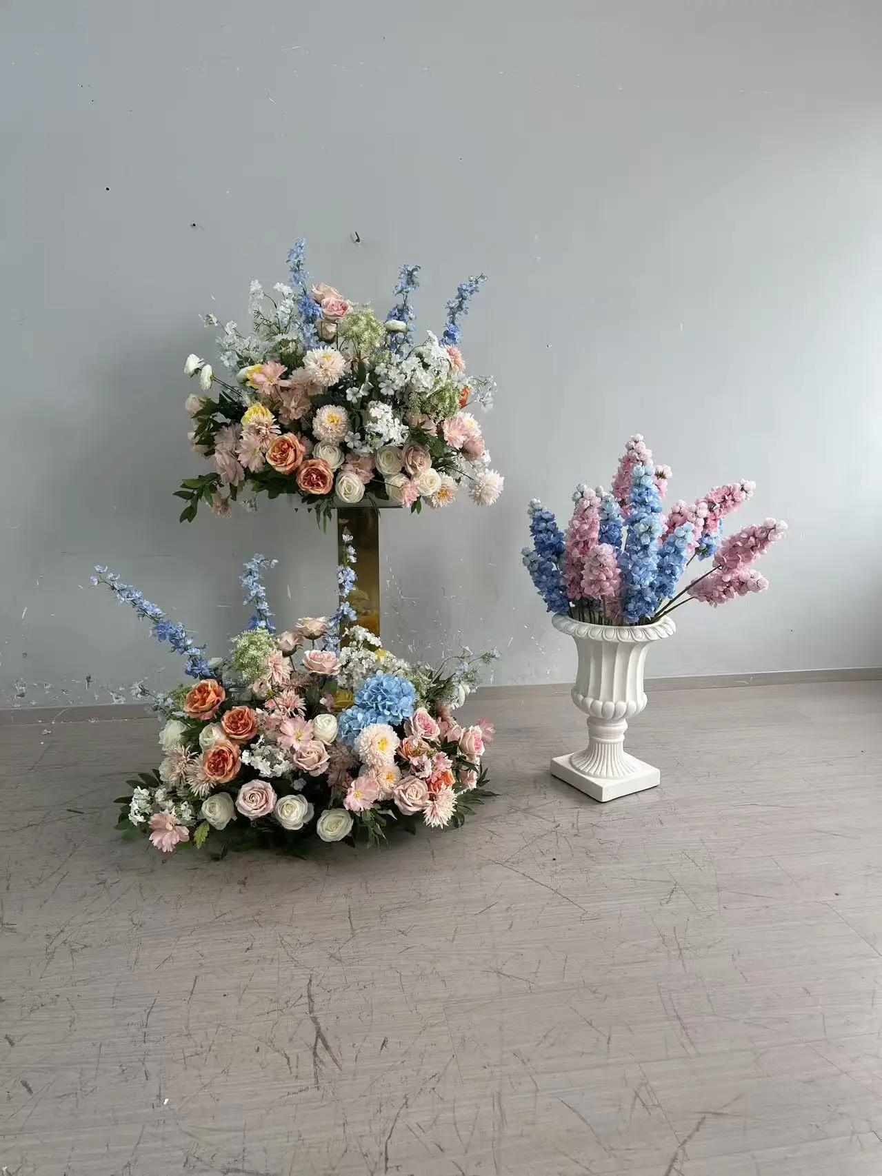Künstliche Blumenreihe für Hochzeitsgang, Blumenarrangement, Kunstblumenball, Hintergrunddekoration, Bühnen- und Veranstaltungsdekoration für Verlobungsfeiern – Detail 3