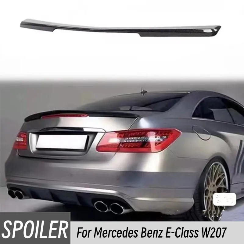 Dla 2008-2017 Mercedes Benz E-Class W207 C207 E200 E550 E300 E350 AMG styl pokrywa bagażnika buty Ducktail wargi Spoiler samochodu skrzydła