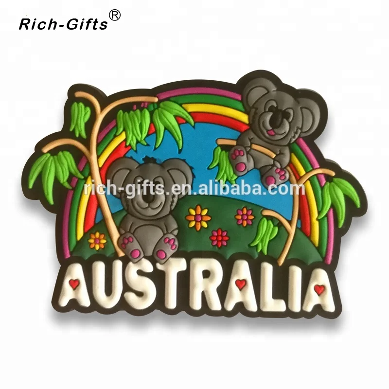 Personalized Soft Rubber Fridge Magnet for Australia, Custom