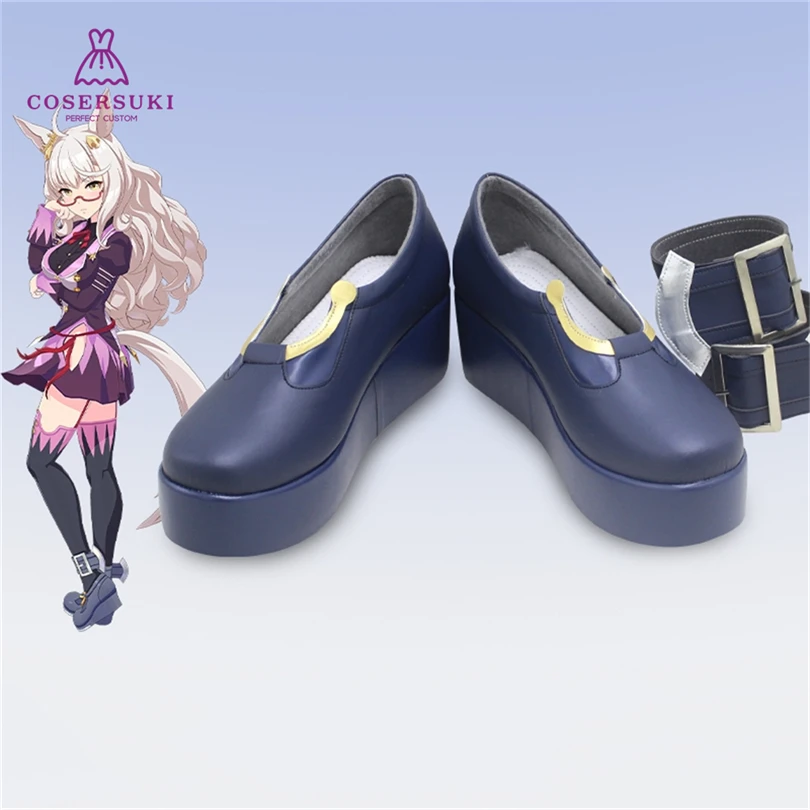 Uma Musume Pretty Derby Biwa Hayahide Victory Formula Cosplay Shoes Boots Custom Made Halloween Christmas Shoes