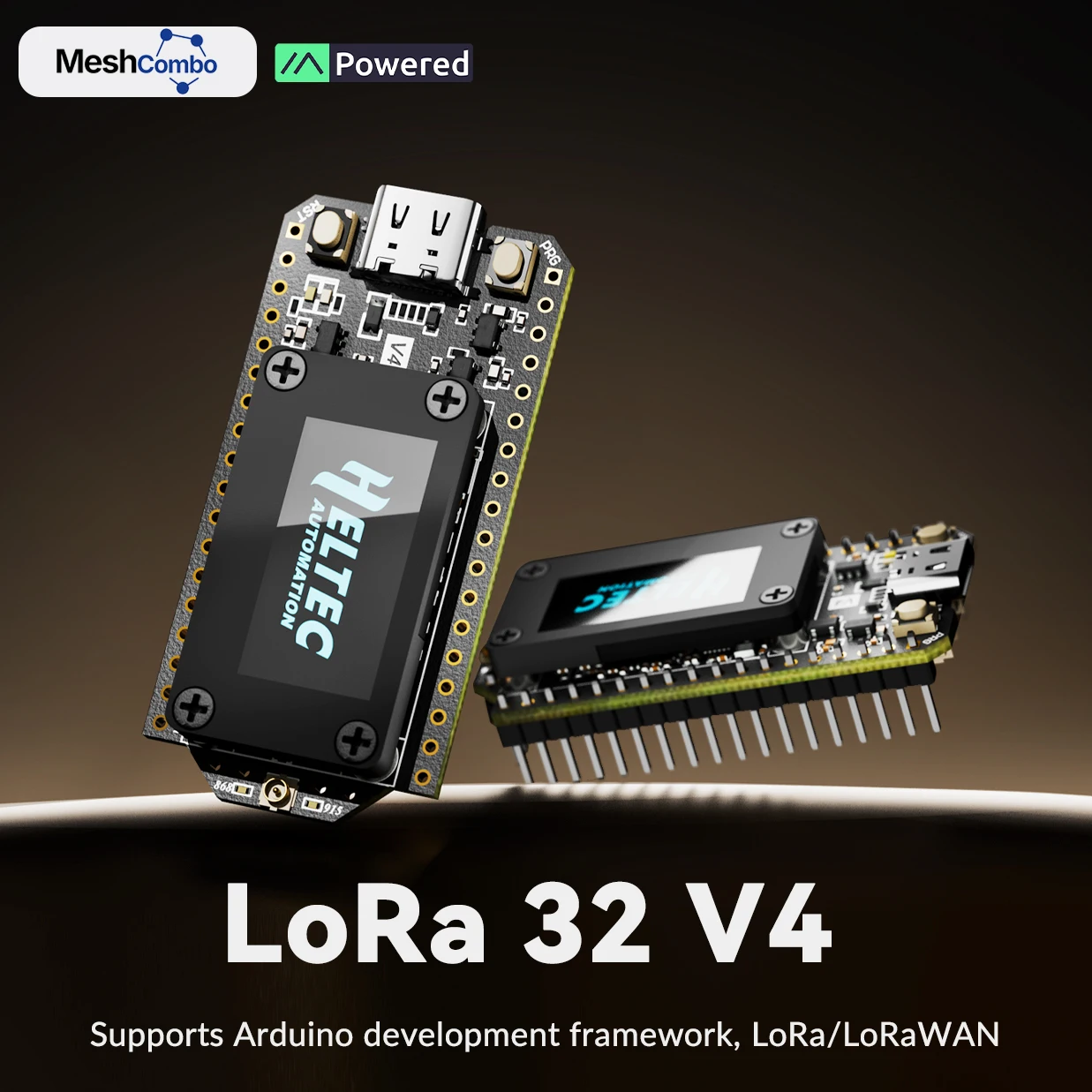 Meshtastic Heltec LoRa 32 V4 ESP32 SX1262 Dev-Board طاقة منخفضة 0.96 بوصة OLED تعمل بالطاقة الشمسية دعم GPS WiFi BLE لـ Arduino IoT