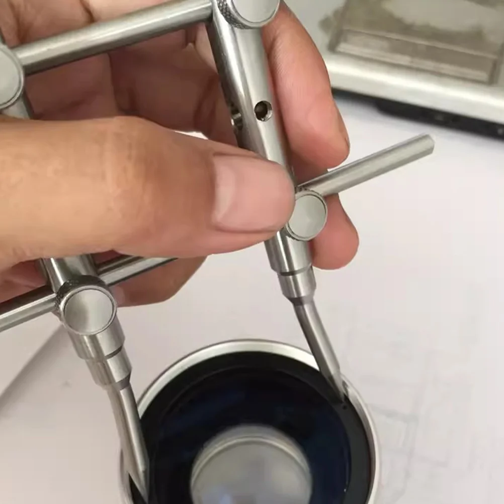 

Heavy Duty Metal Lens Spanner Stainless Steel Cross Wrench for Precision Lens Disassembly and Maintenance Compact Portable