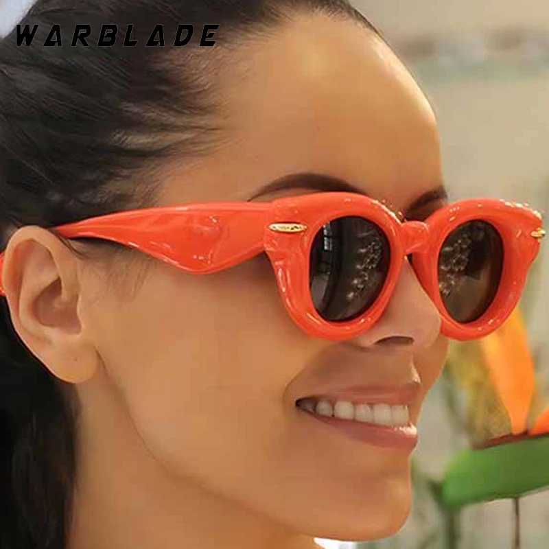

Fashion Oval Thick Frame Rivets Hip-Hop Women's Sunglasses Luxury Designer Men Sunglass Outdoor Drive Shades Female UV400 Lentes