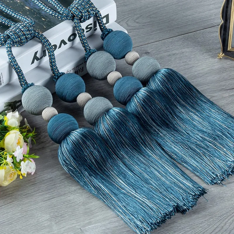 2Pcs/Curtain Rope Strap High end Creative Strap Strap Strap Strap Simple Modern Hanging Ball Hook Strap Nordic