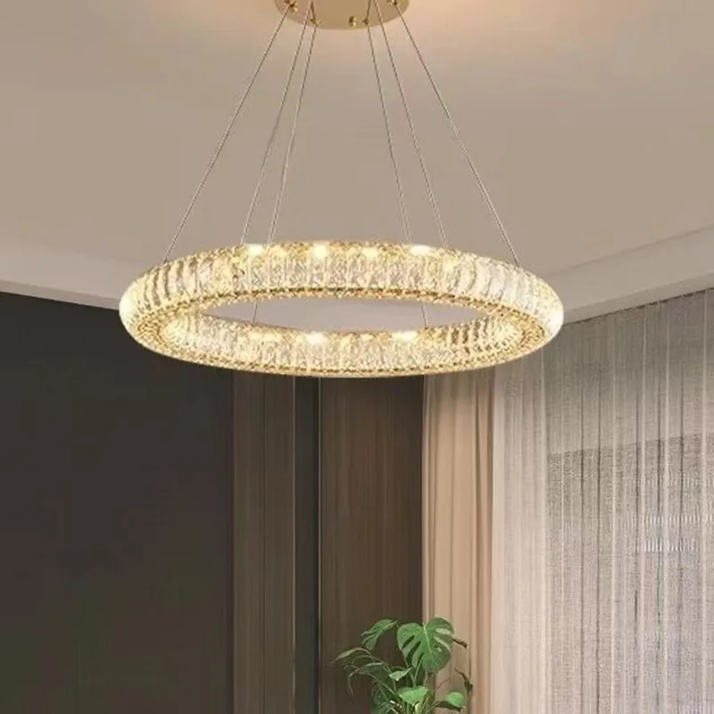 Crystal Pendant Lamp Lighting Hotel Livingroom Bedroom Canteen