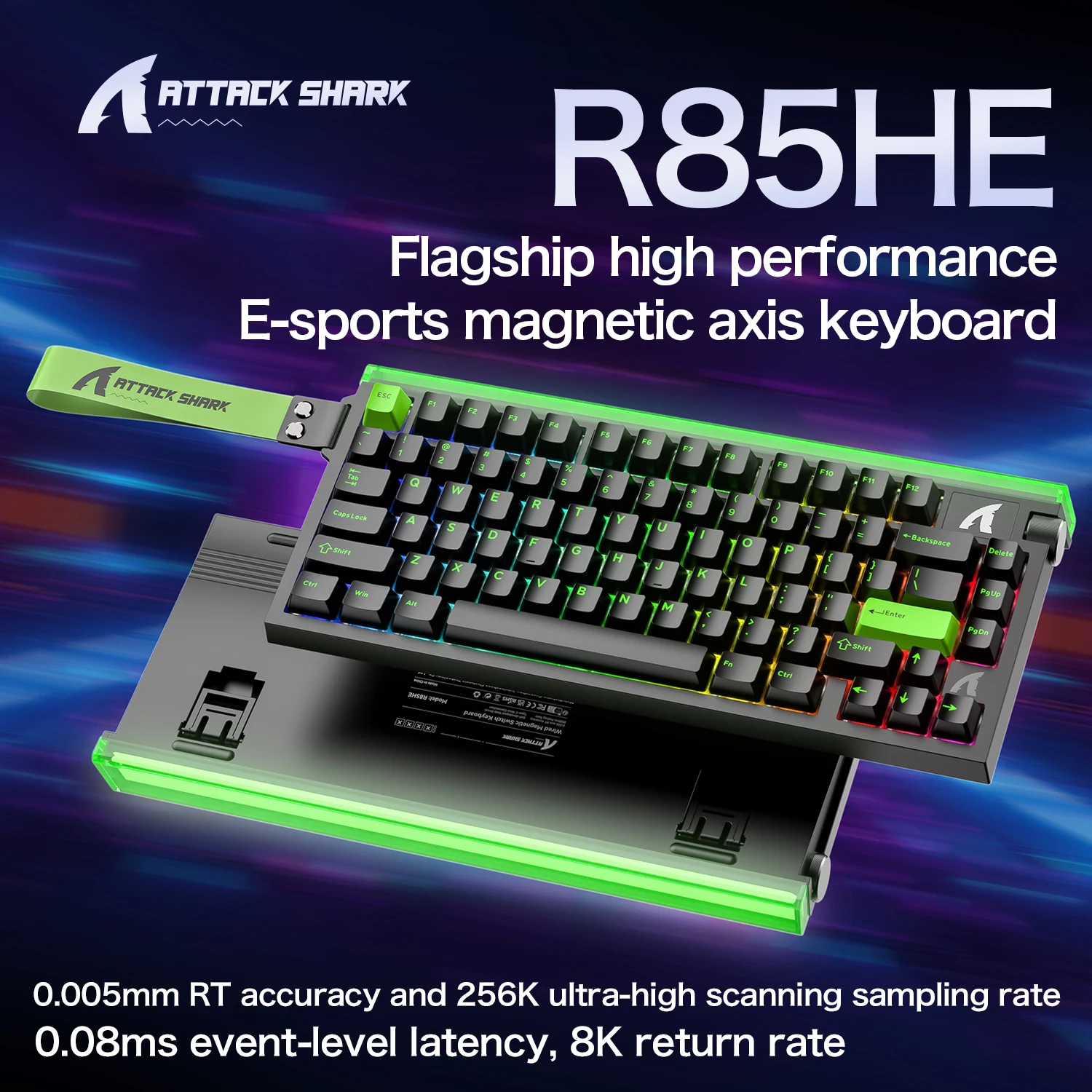 ACE60 Pro MCHOSE ACE68 Magnetic Keyboard Wired Mechanical for Gaming 0.01mm RapidTrigg 8000Hz SOCD/Rs 0.125ms 128K Sampling Rate