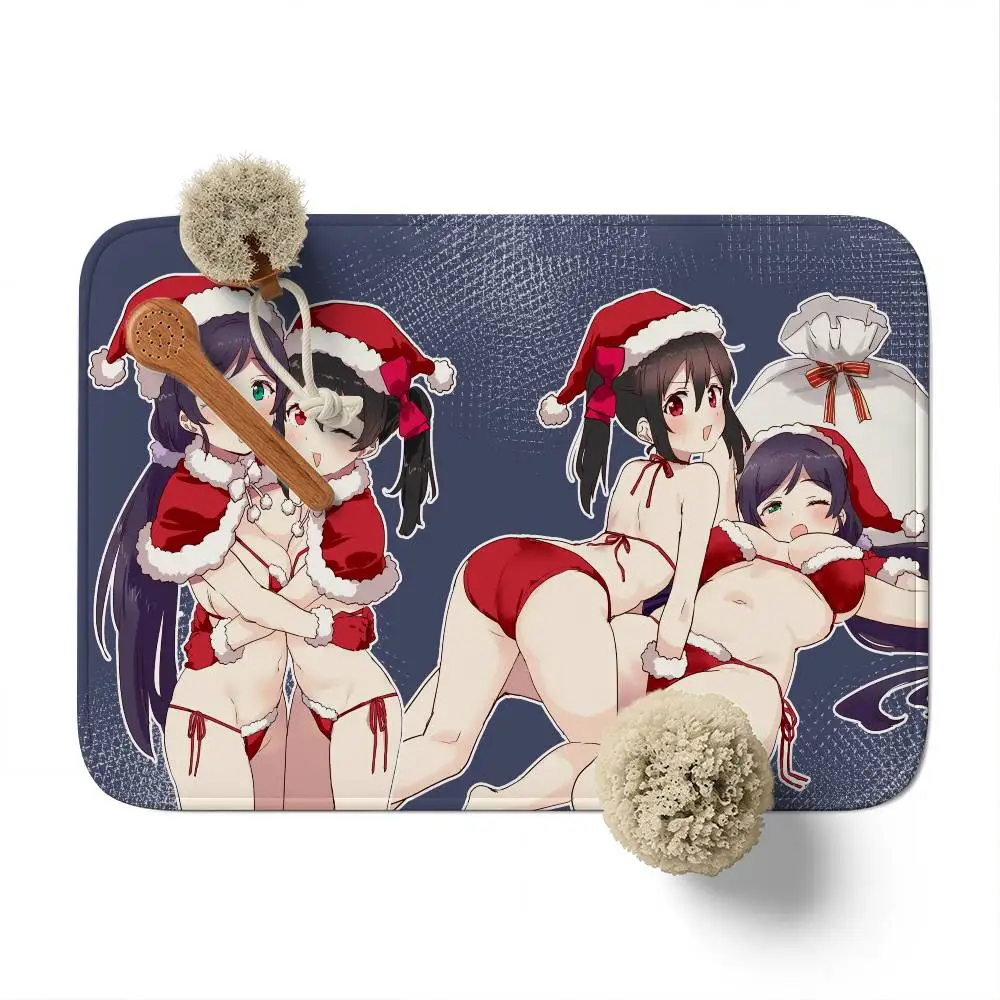 

Love Live School Idols Floor Mat Printed Large Carpets Room And Bedroom Carpets Bathroom Anti Slip Door MATS Small Carpets