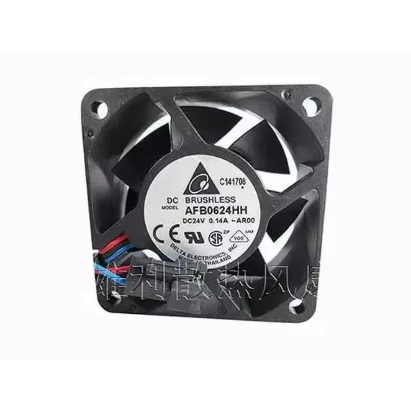 Delta Electronics AFB0624HH AR00 DC 24V 0.14A 60x60x25mm 3-Wire Server Cooling Fan