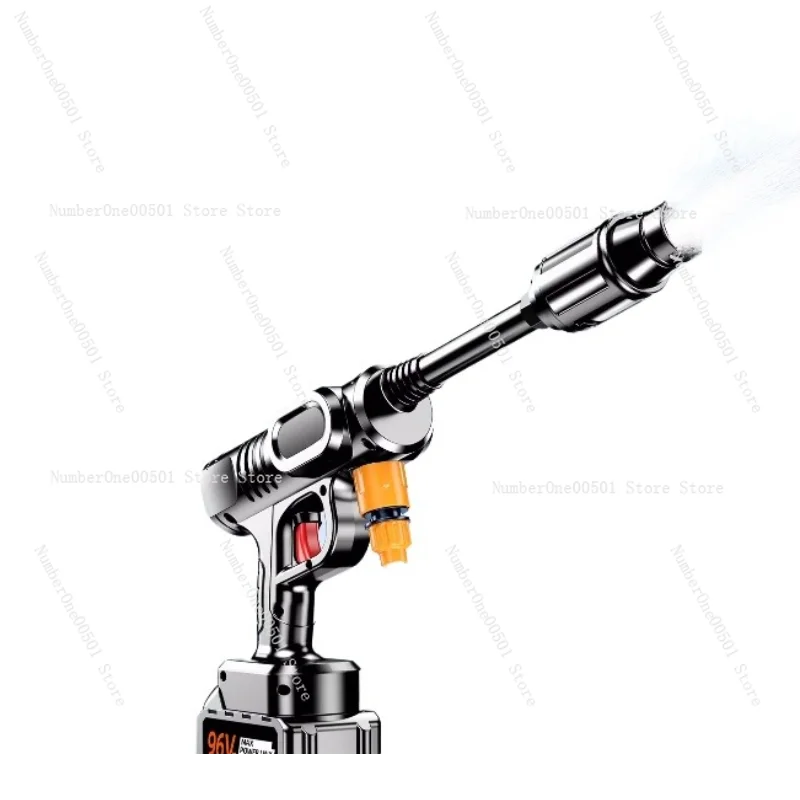 Cordless Pressure Washer High Power 20V Lithium Battery Portable Water Gun for Car Washing Home Driveway Outdoor Cleaning