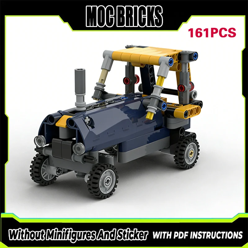 

City Car Model MOC Building Bricks Agricultural Heavy-Duty Tractor Modular Technology Gifts Holiday Assemble Children Toys Suit