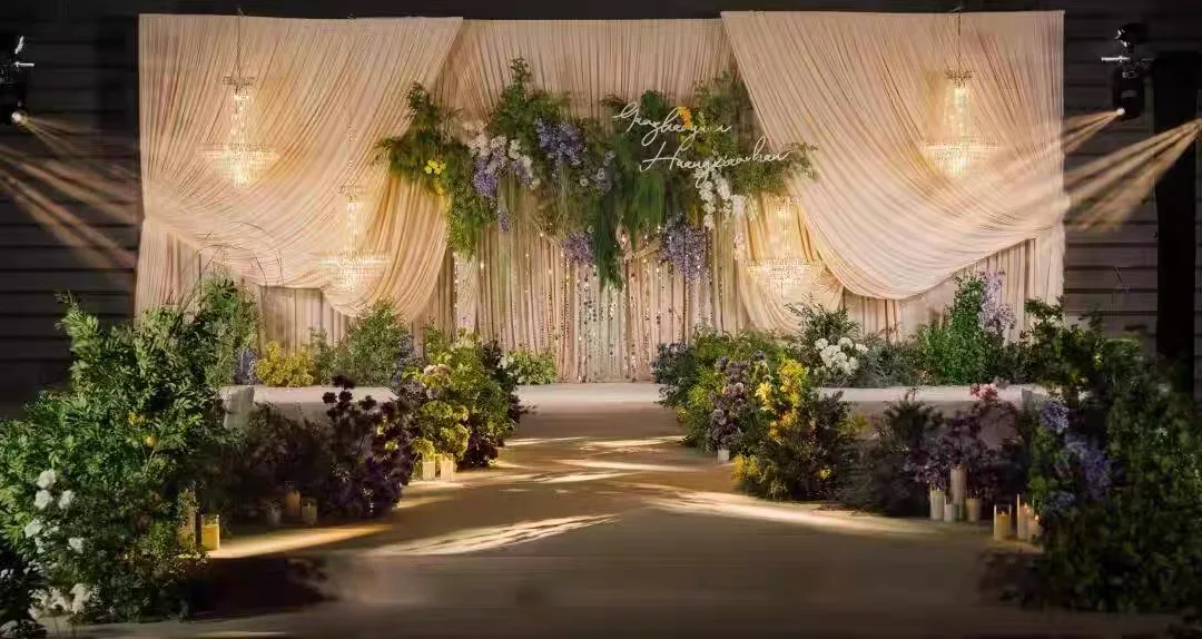 

Ivory Cream Matte Backdrop Curtain Party Wedding Photo Thick Lycra Curtains Backdrop Drape Decoration for Baby Shower Church