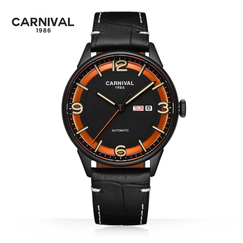 

CARNIVAL Brand Mens Watch Luxury Sapphire MIYOTA Movement Automatic Mechanical Wristwatches Waterproof for Men 2025 Reloj Hombre