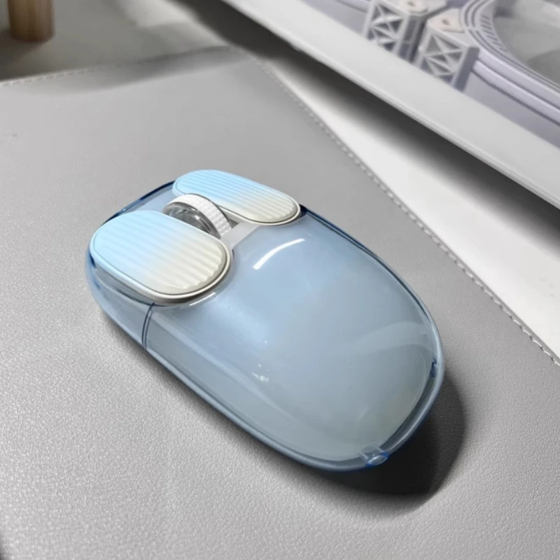 Ajazz I069pro Transparent Mouse 2.4g Dual Mode Silent Compatible Multiple Platforms Lightweight Long Endurance Office Game Mouse