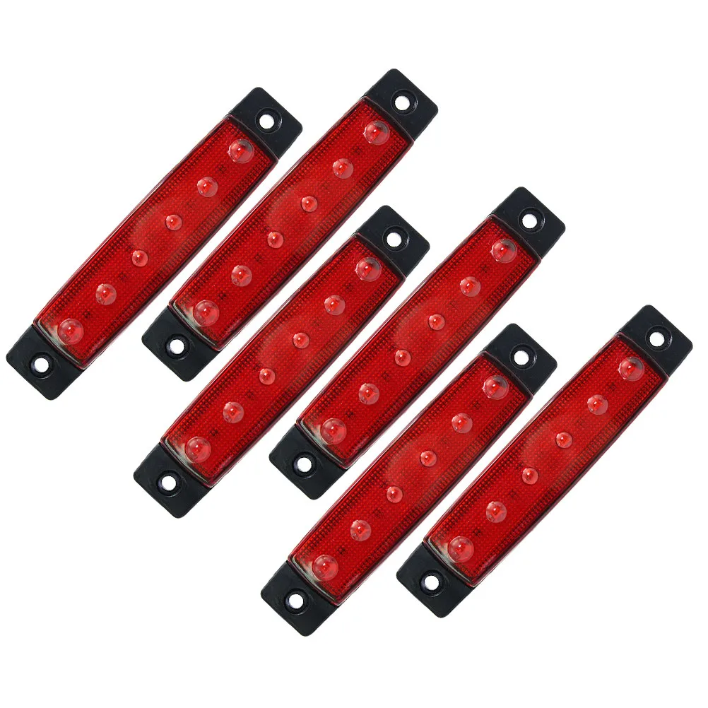 6Pcs Marine Boat Lights Waterproof ABS Energy Saving LED Navigation Lights for Boat Deck Interior Utility Strip Light