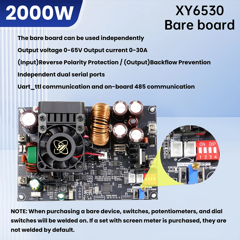 XY6530S XY6550S 2000W 3250W CNC DC Adjustable Voltage Reduction Power Supply Constant Voltage And Current Module