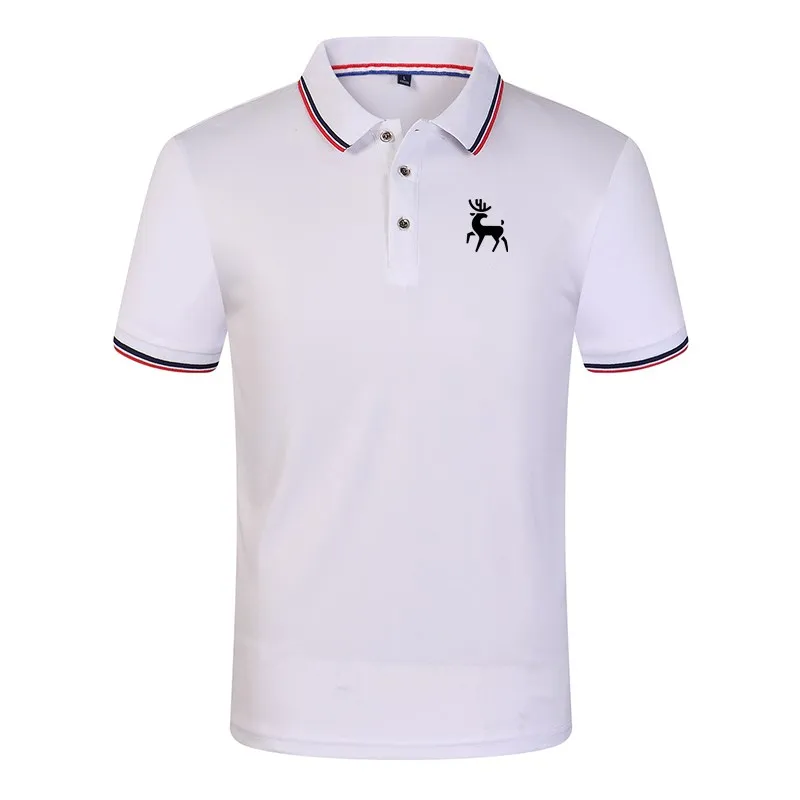 Fashion Light Business Casual Short Sleeve Polo Shirt Men\'s Casual Short Sleeve Top