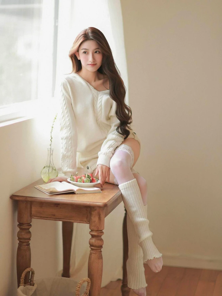 

Artistic Lazy Style Photography Clothing Pure Desire Oxygen Feel Homey Atmosphere Studio New Arrival Women's Fashion