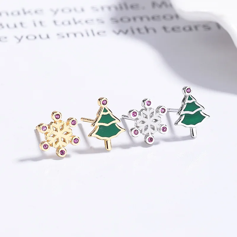 

Festive & Feminine 2025 Xmas Tree & Snowflake Earrings, S925 Sterling Silver
