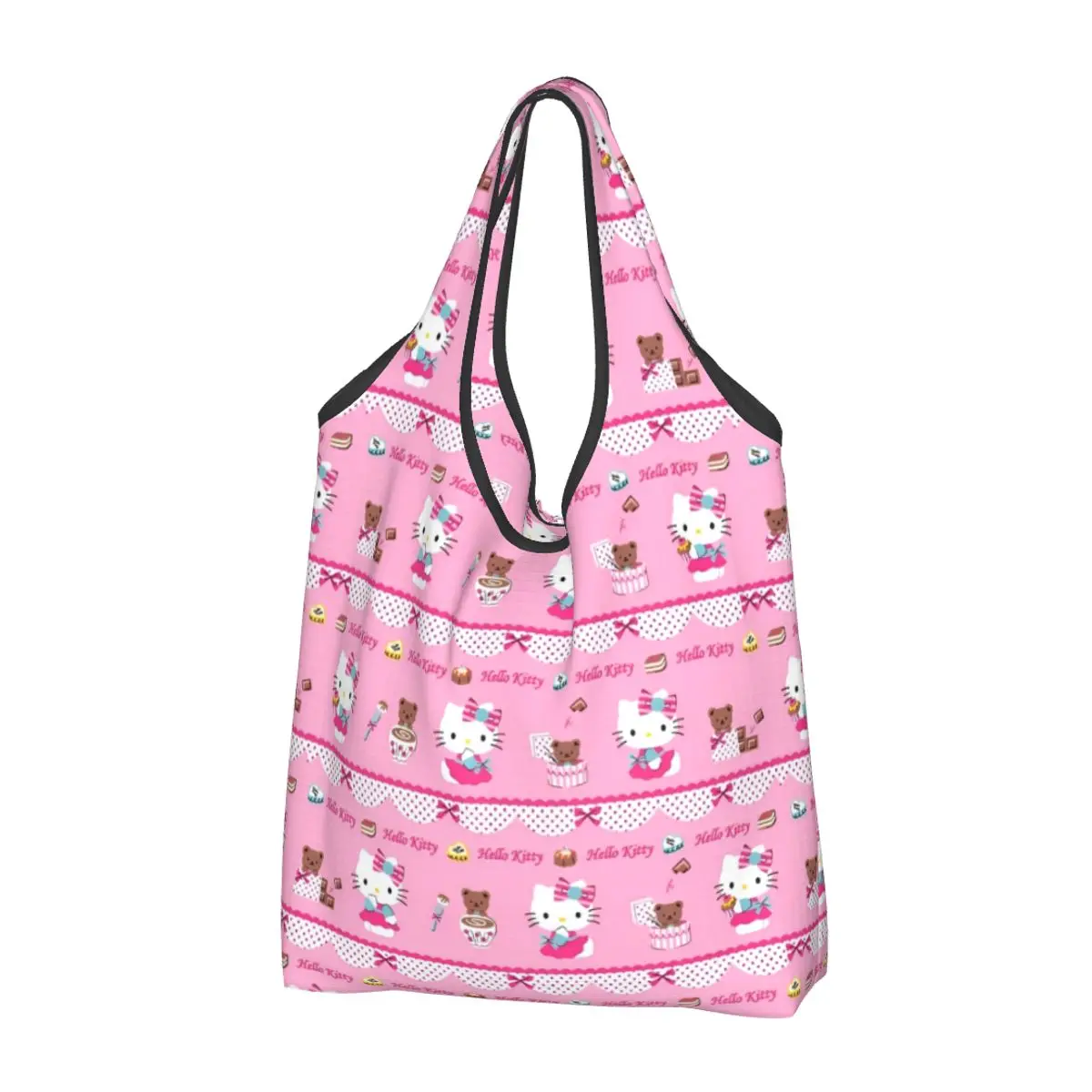 

Hello Kitty Shopper Bag My Melody Kuromi Cinnamoroll Handbags Lady Graphic Tote Bag Aesthetic Cloth School Beach Bag