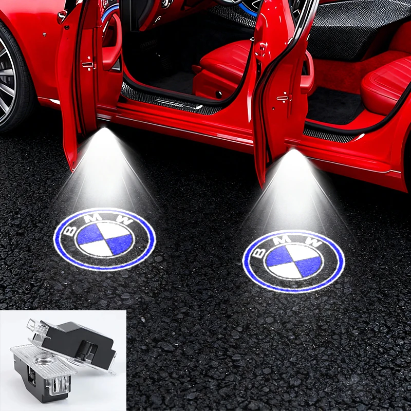 2/4 pezzi LED auto benvenuto logo luce porta proiettore luce per BMW E36 F20 E46 E39 E38 E90 E53 X3 X5 X6 M2 M4 F30 E60 E87 accessori