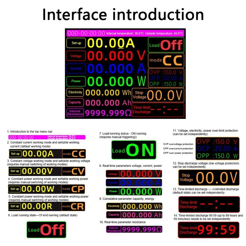تحميل إلكتروني DTL150 4-WIRE اختبار قدرة البطارية تحميل الإلكترونية اختبار الطاقة التفريغ متر 150 واط 20A الولايات المتحدة التوصيل الاتحاد الأوروبي التوصيل