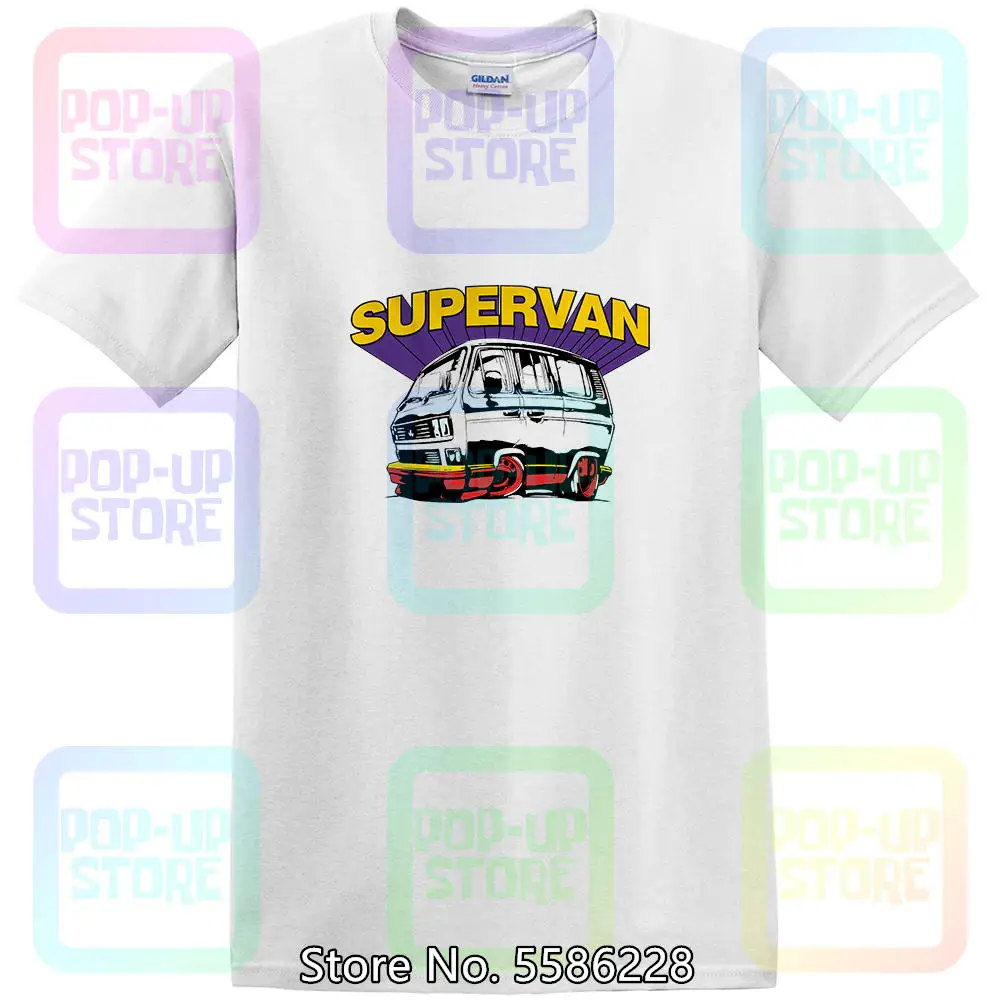 SuperVan, T25  Harajuku streetwear shirt men van T Shirt - Gift Him Dad T3 Doka Caravelle Vanagon Wedge