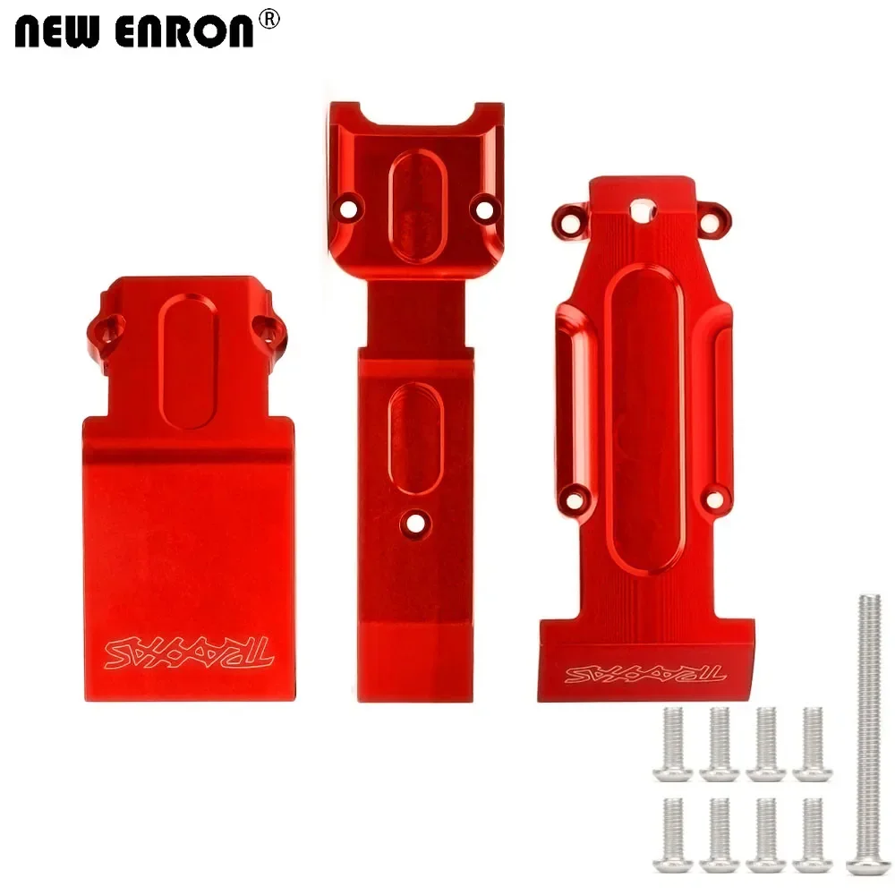 NEW ENRON Aluminum Front & Rear Skid Plate #5337 Upgrade Parts for RC 1/10 TRAXXAS Summit Slayer 4X4 E REVO Car accessories