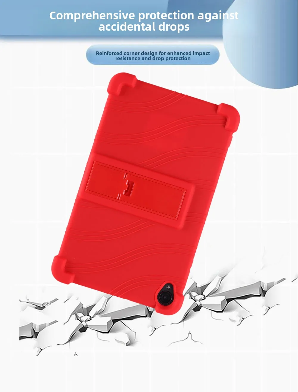 Für Blackview Tab 5 8 Zoll Tablet-Hülle, Silikon-Stoßfänger-Schutzhülle, stoßfest, stoßfest, Ganzkörperhülle für Kinder – Detail 7