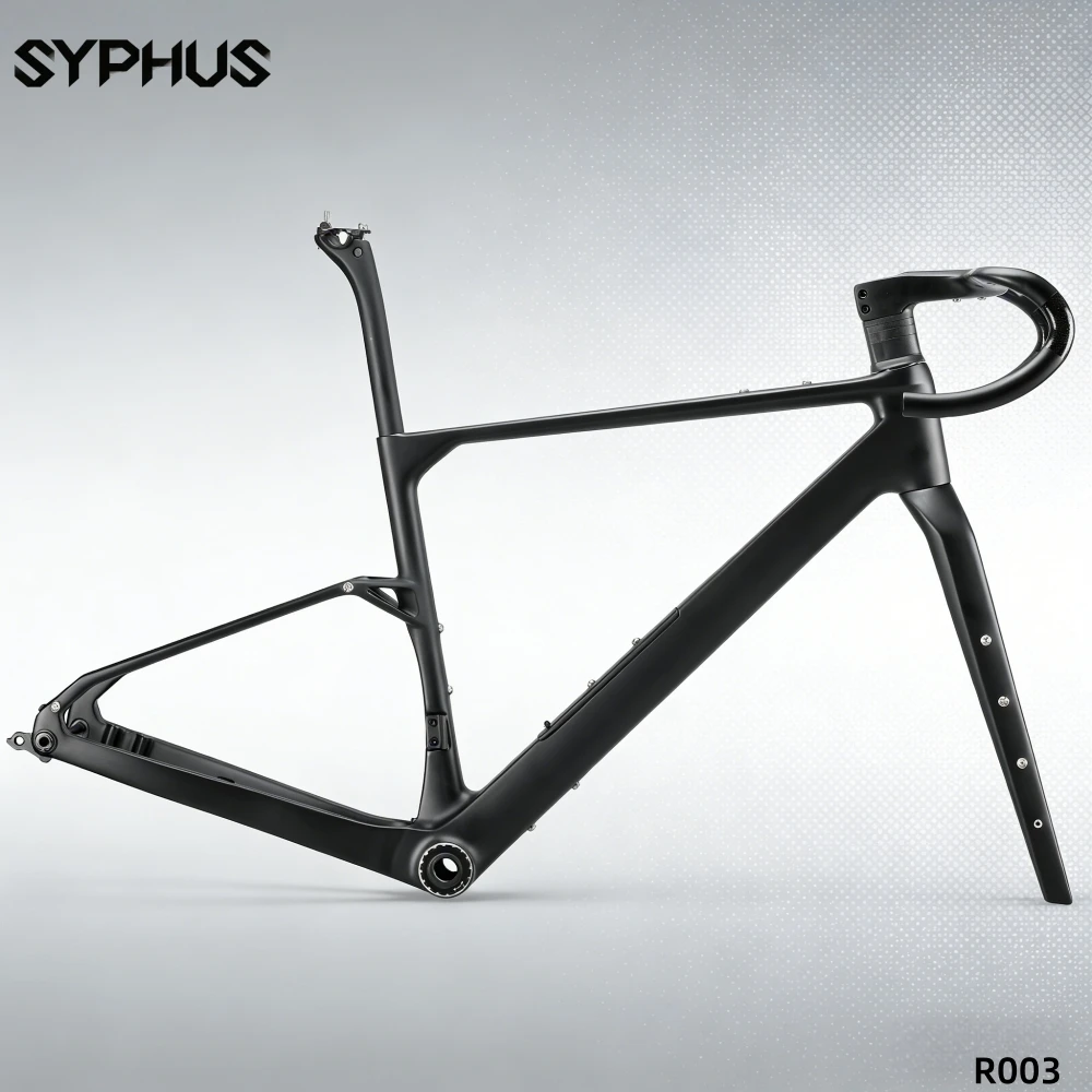 

Syphus 2026NEW T1100 Carbon Gravel Frame T47 Carbon Bicycle Cyclocross Frame 700*50C Gravel Frame Bike Disc Brake Frame