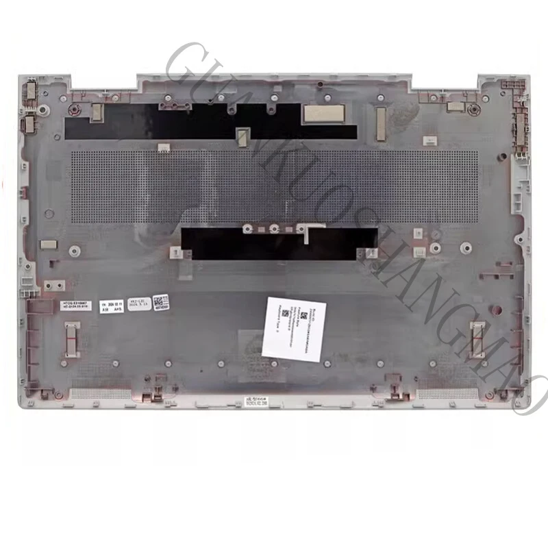 HJY...Suitable for HP ENVY X360 14-ES TPN-W158 bottom case base protective cover, silver, with push buttons