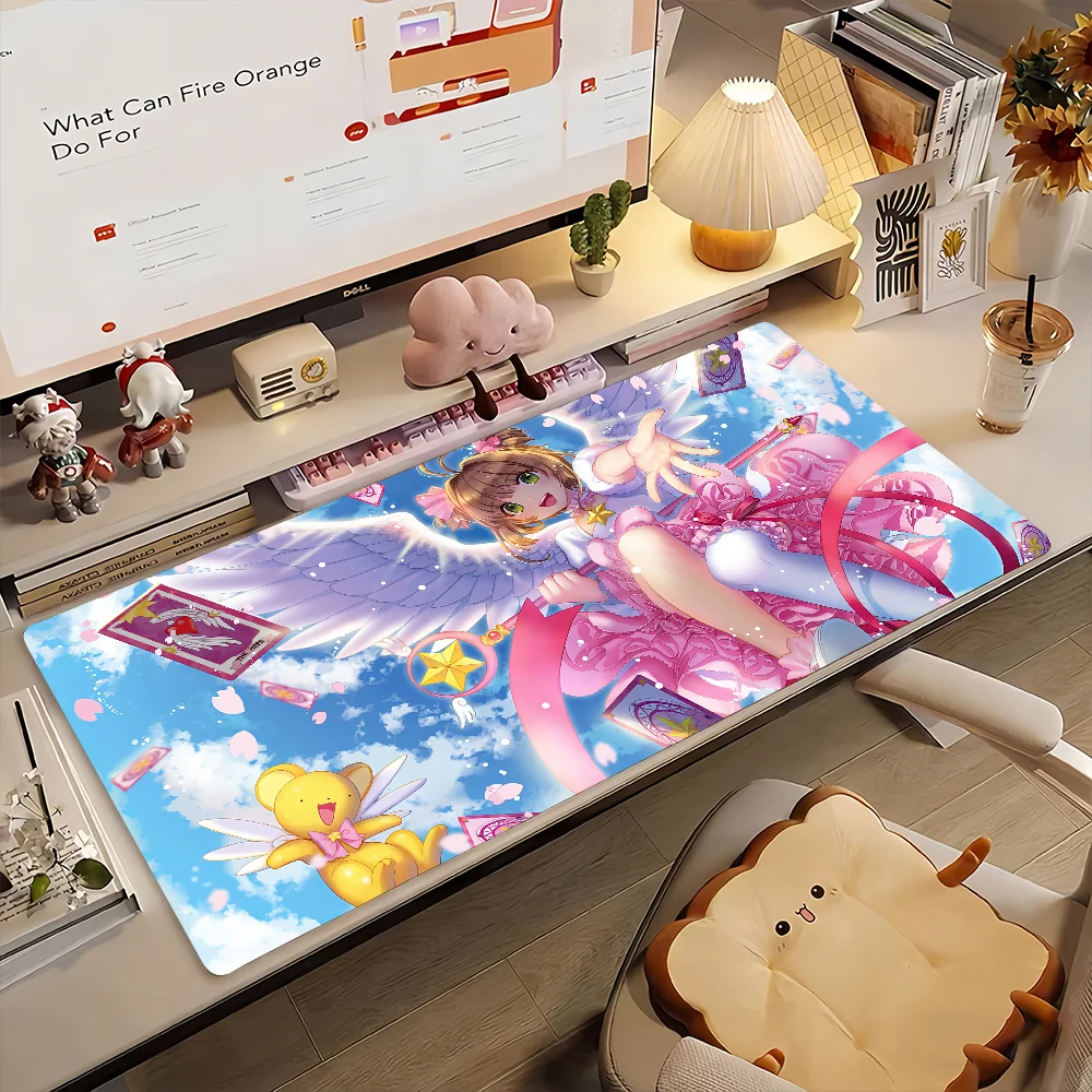 

Коврик для мыши Anime C-Cardcaptor S-SakuraS, нескользящий, резиновый, для геймеров, балансирующий, компьютерный коврик, декоративный настольный коврик, для ноутбука, офисный, большой