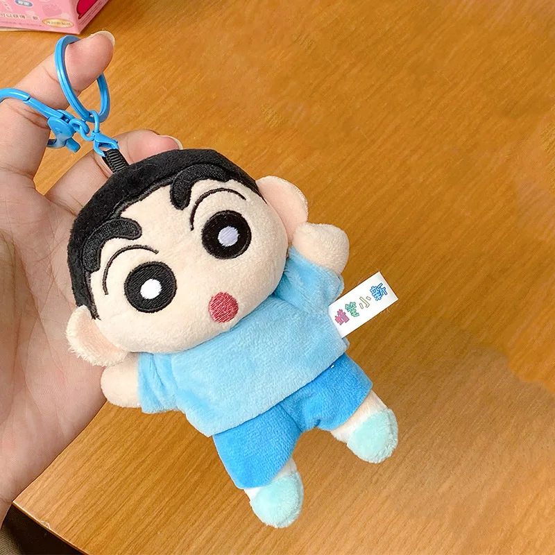 Genuine Crayon Shin-chan Pendant Plush Full Body Doll Cute Student Doll School Bag Hanging Decoration Toys Children'sGift
