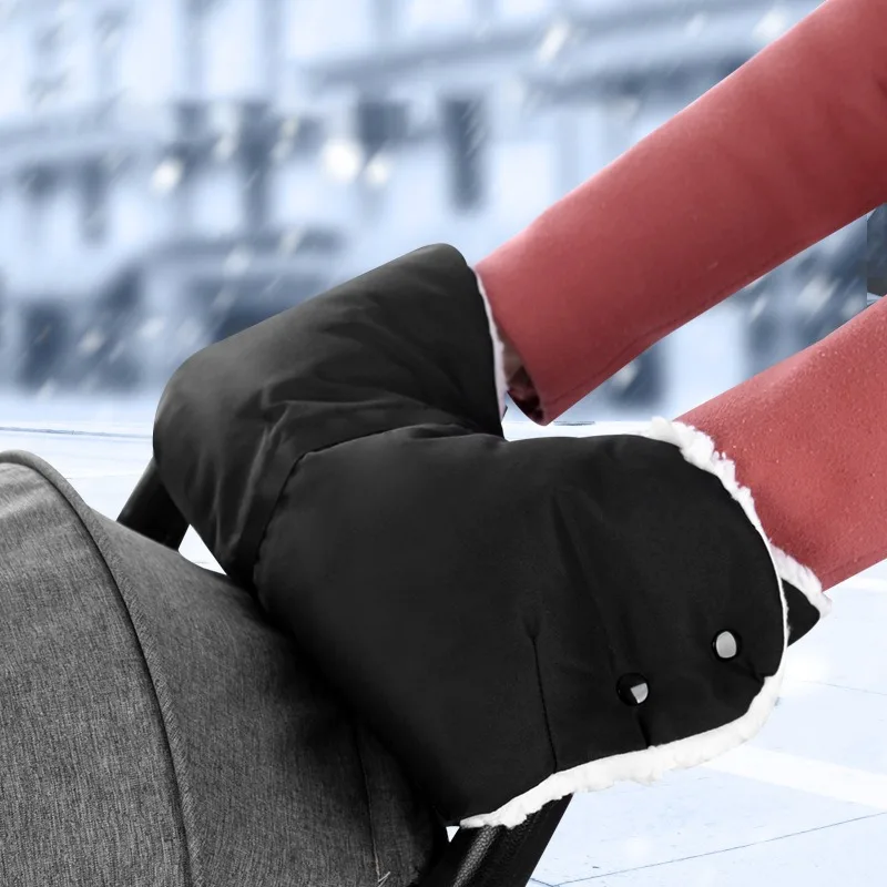 ベビーカーハンドマフファーフリース防風ベビーカー手袋不凍液冬暖かいベビーカー手袋ハンドカバーベビーカーアクセサリー