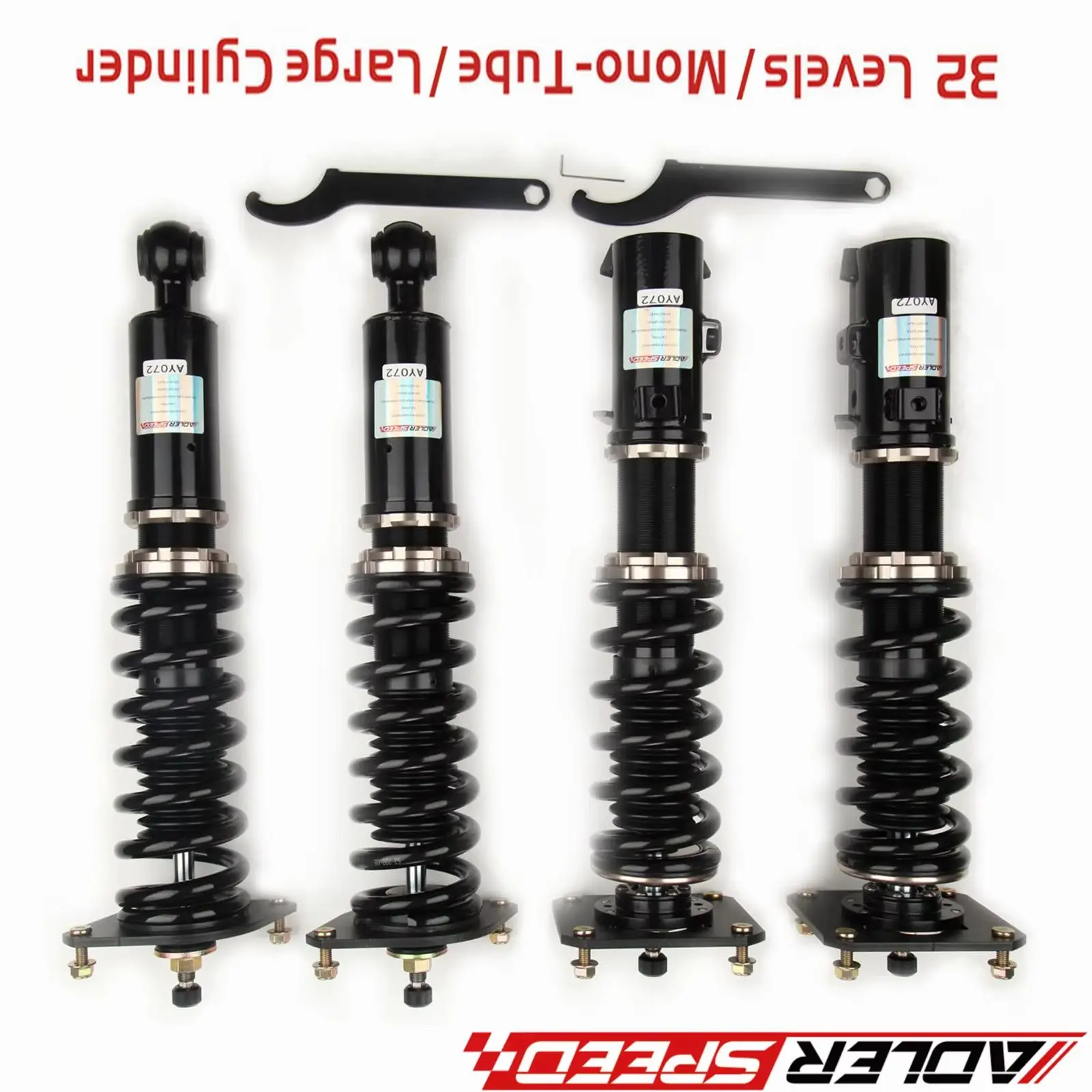 

ADLERSPEED 32 Way Adjustable Mono Tube Coilover Suspension Kit For 86-91 Mazda RX-7 FC3s FC