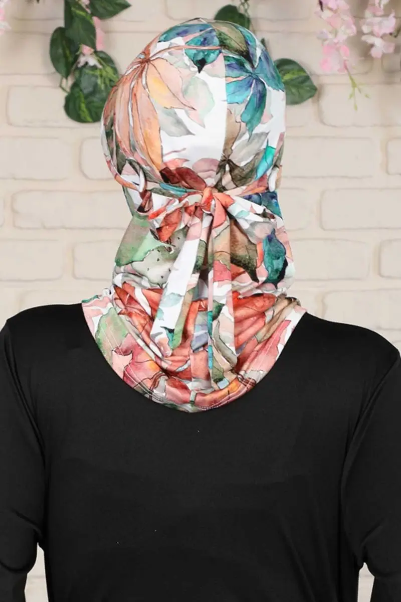 Gorro de algodón peinado con gorro negro