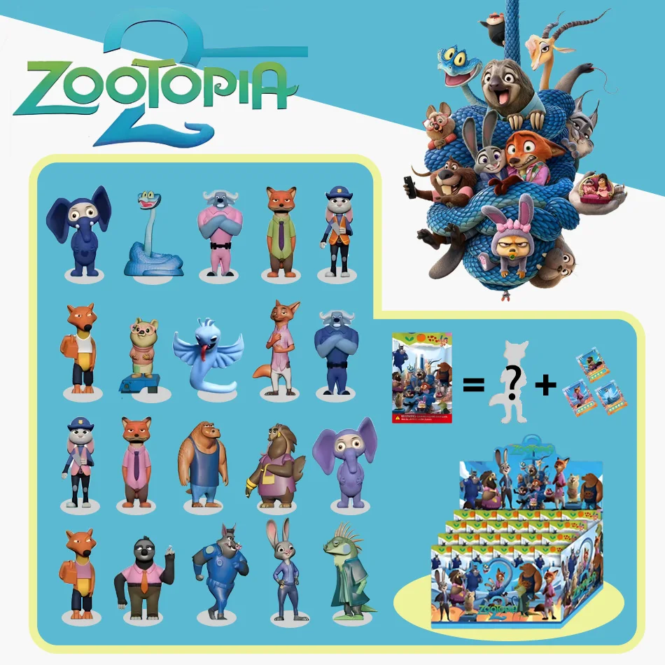 24 pièces Judy Nick Anime boîte aveugle figurines ensemble PVC modèles à collectionner jouet ornements cadeaux 5.3-8 cm