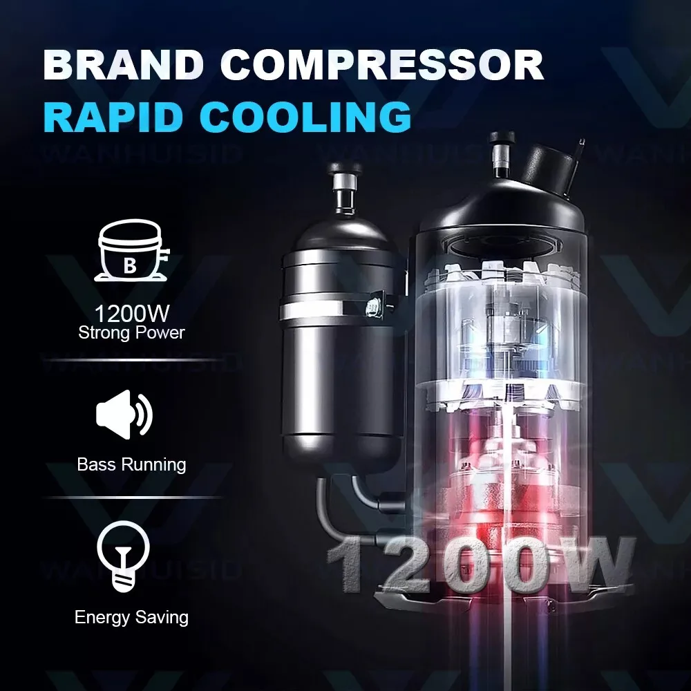 1200W 3 Flavor Steel Commercial Frozen Yogurt Cone Maker Machine Ice Cream Maker