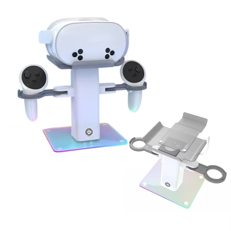Soporte de ABSQ-VR para accesorios Meta Quest 3S, auriculares VR y controladores táctiles para soporte de pantalla Quest3 ajustable