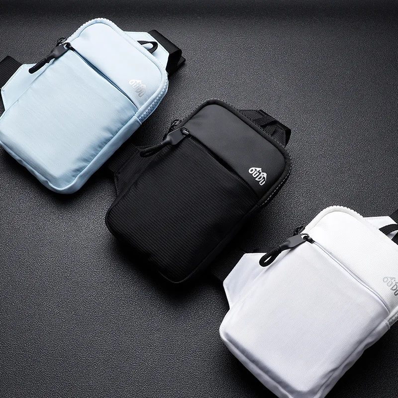 Geestock Men\'s Shoulder Chest Bag Nylon Waterproof Mini Sling Bag Outdoor Sports Cell Phone Bag Waist Pack Male 가방 Bolso Hombre