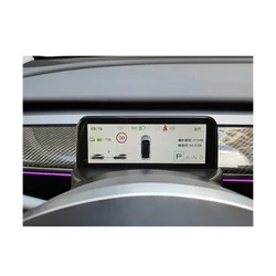 Car Head Up Display schermo del volante Display della velocità di alimentazione 4.6 pollici IPS Mini pannello del cruscotto LCD per Tesla Model Y/3