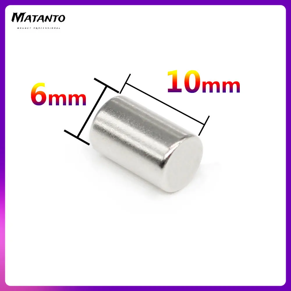 

10/20/50/100/150/200PCS 6x10 Strong Powerful Magnets N35 Small Round Magnet 6x10mm Thinck Disc Rare Earth Neodymium Magnet 6*10