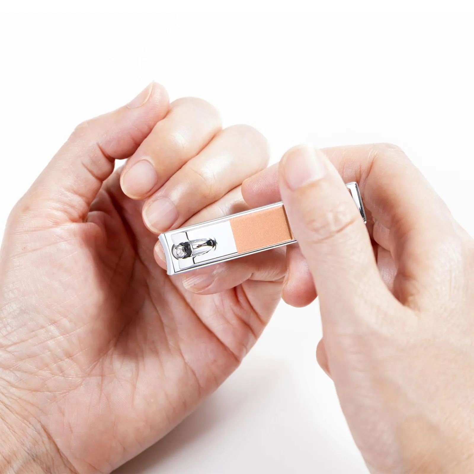 

1Set Nail Clipper Set 12-Piece Manicure Kit for Home Stainless Steel Nail Care Tools Rose Gold Pedicure Grooming Set